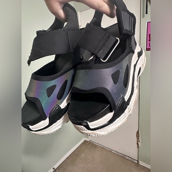 AZALEA WANG PLATFORM REFLECTIVE SANDALS - Picture 1 of 4